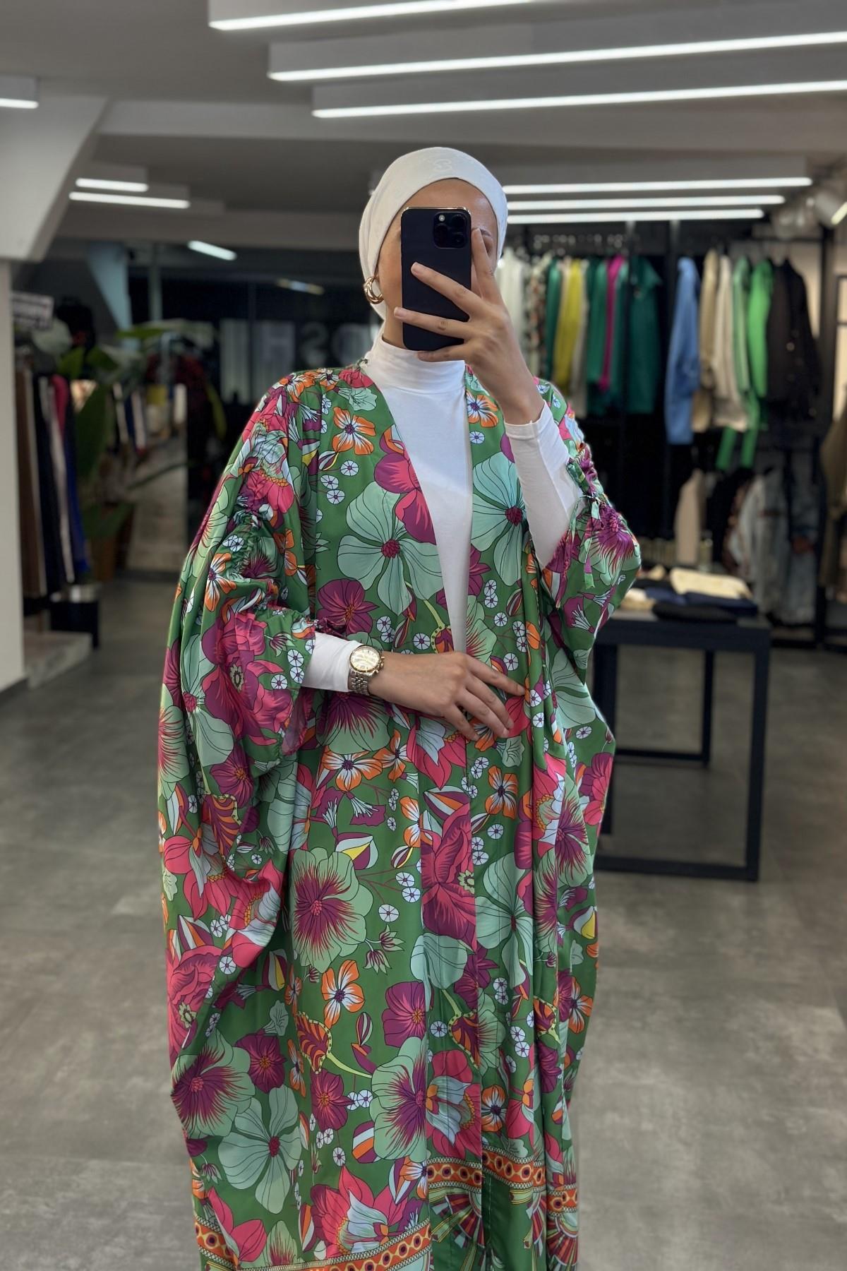 Marina Yarasa Kol Kimono YEŞİL | sawosh.com