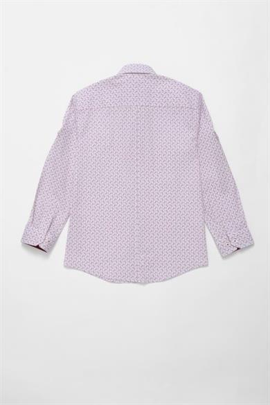 Erkek Çocuk Gömlek G4745 R03 Beyaz Bordo