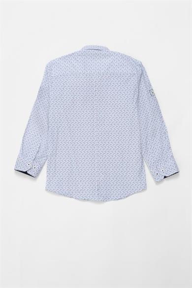 Erkek Çocuk Gömlek G4745 R07 Beyaz Lacivert