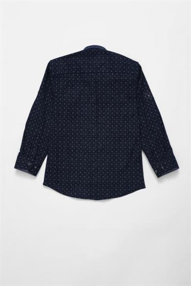 Erkek Çocuk Gömlek G4747 R02 Lacivert Gri