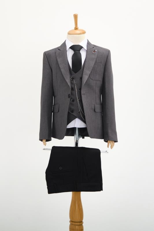 Erkek Çocuk Takım Elbise TK2237 R05 Gri