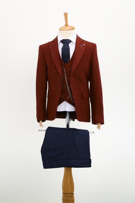 Erkek Çocuk Takım Elbise TK2237 R07 Bordo