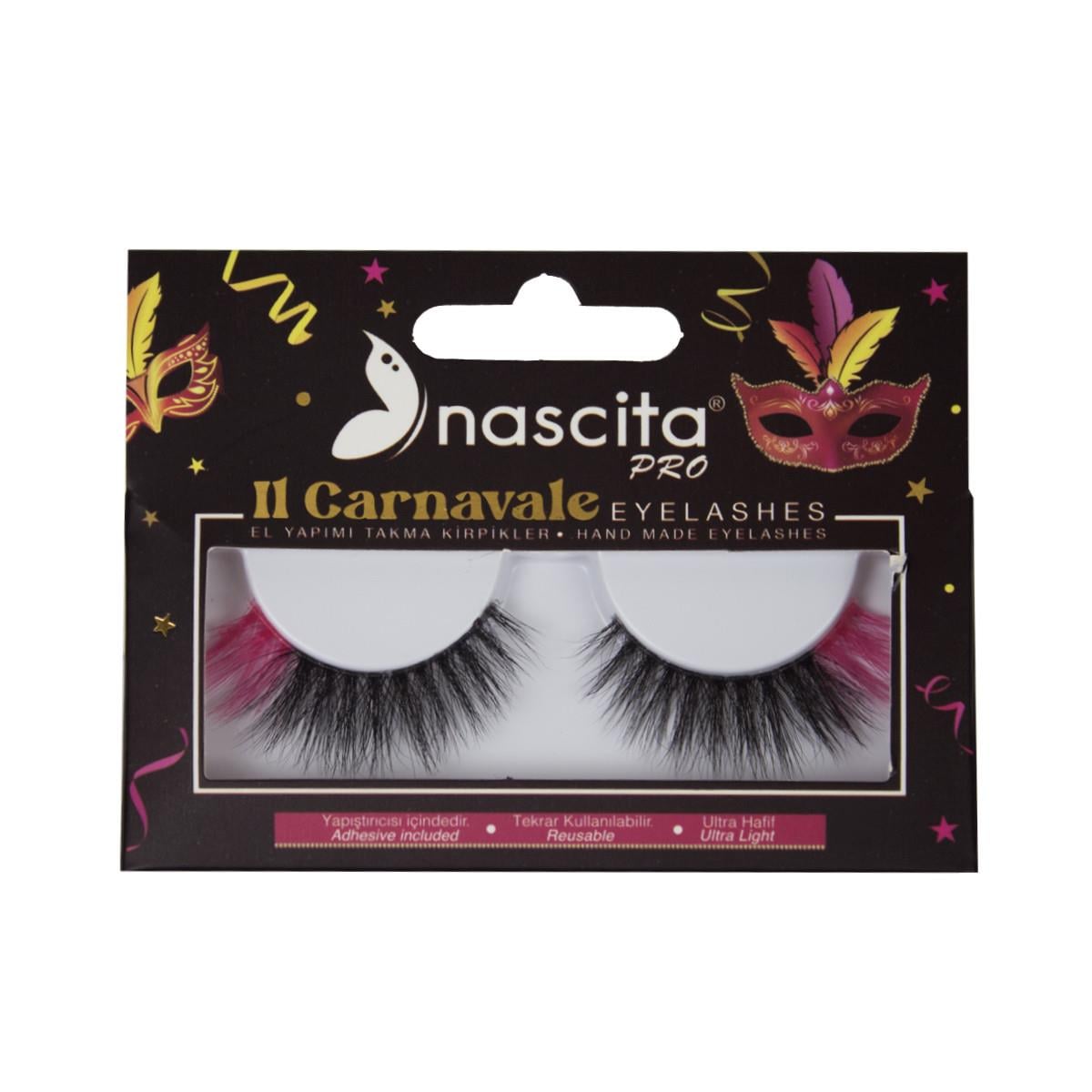 CARNEVALE SERISI RENKLI TAKMA KIRPIK