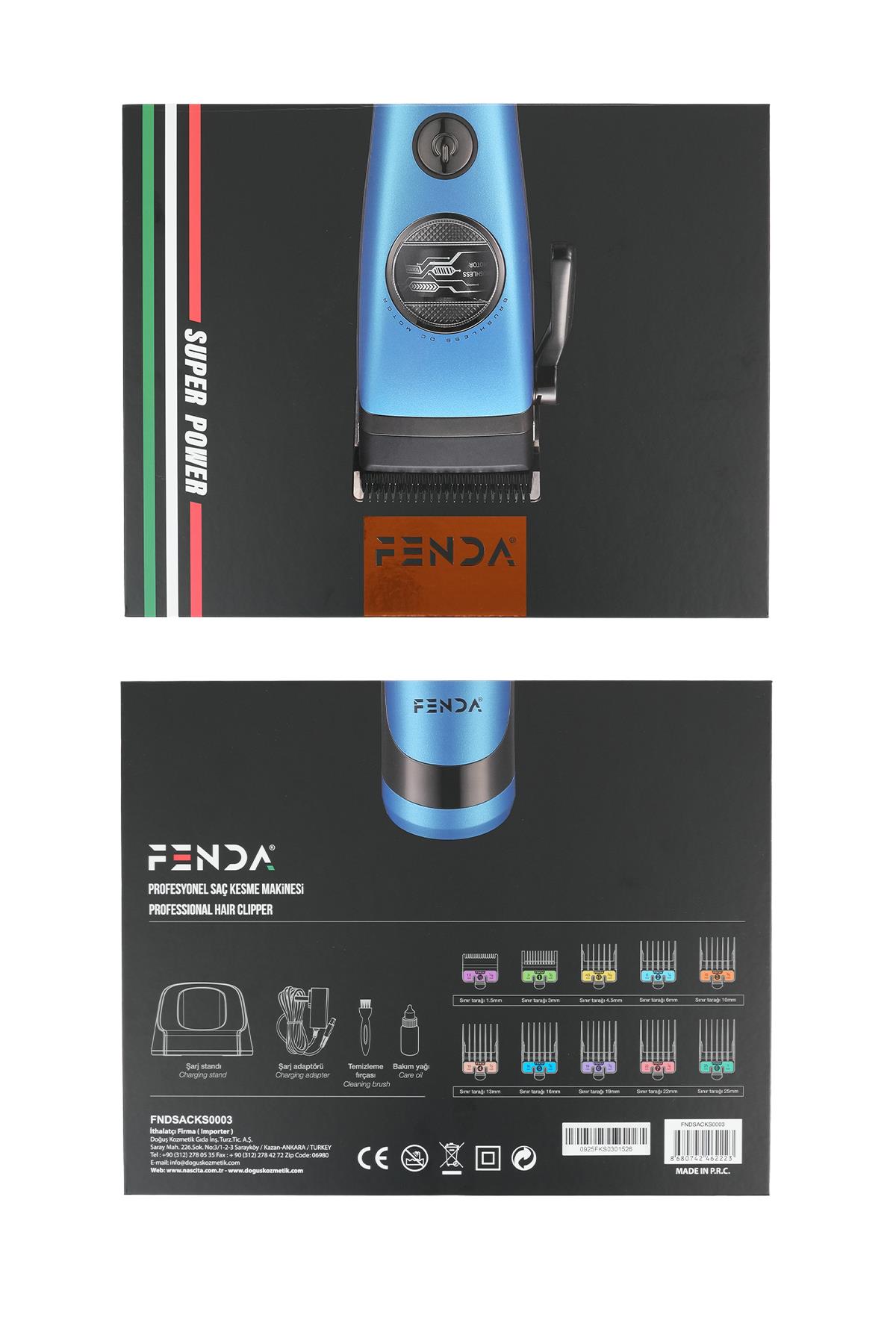Fenda Saç Kesme Makinesi Mavi FNDSACKS0003BLUE