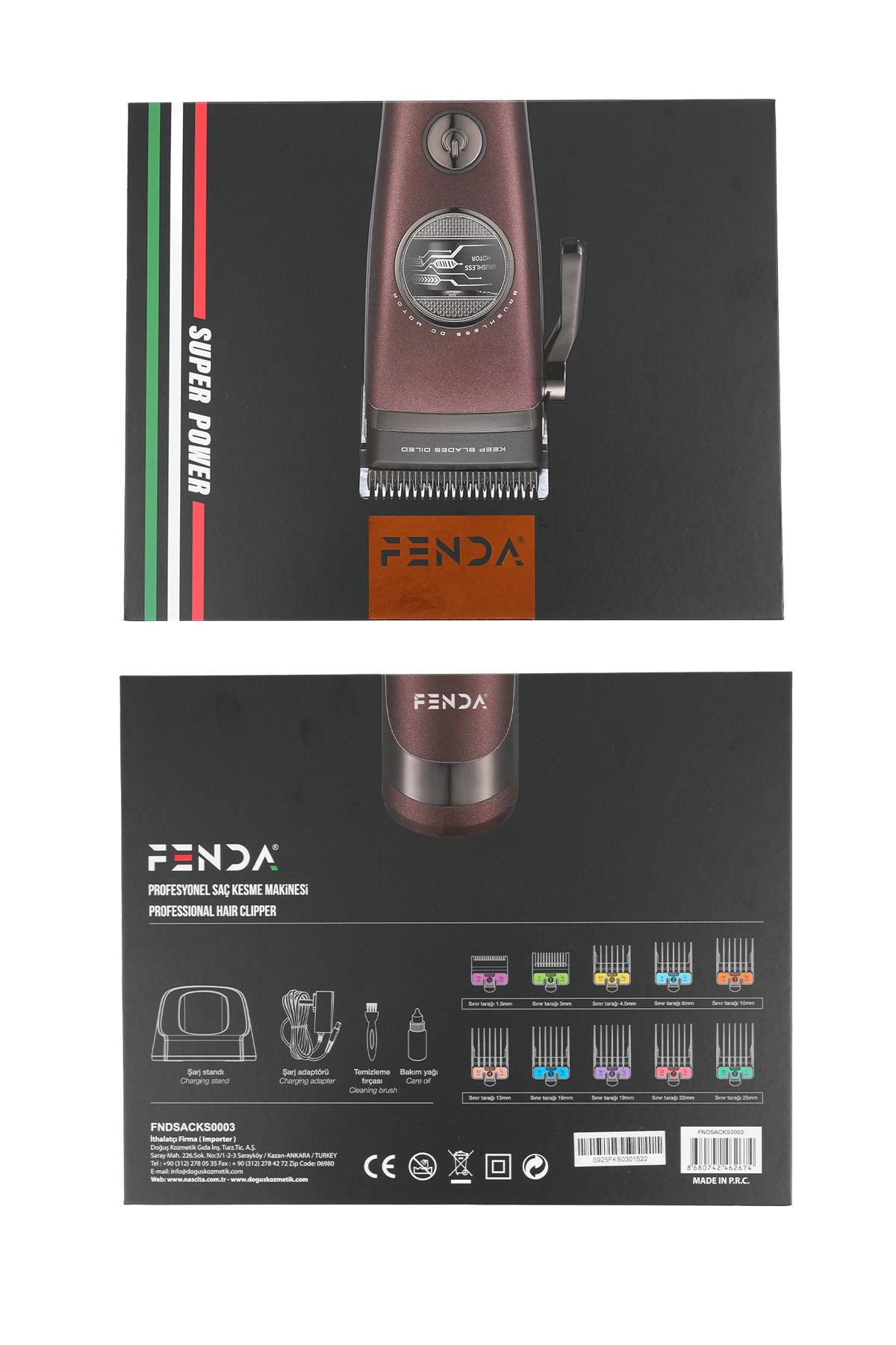 Fenda Saç Kesme Makinesi Kahverengi FNDSACKS0003BLUE