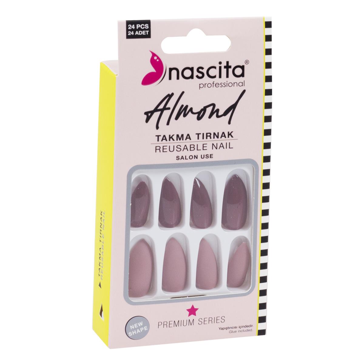 Nascita 24'lü Almond Renkli Takma Tırnak - 151