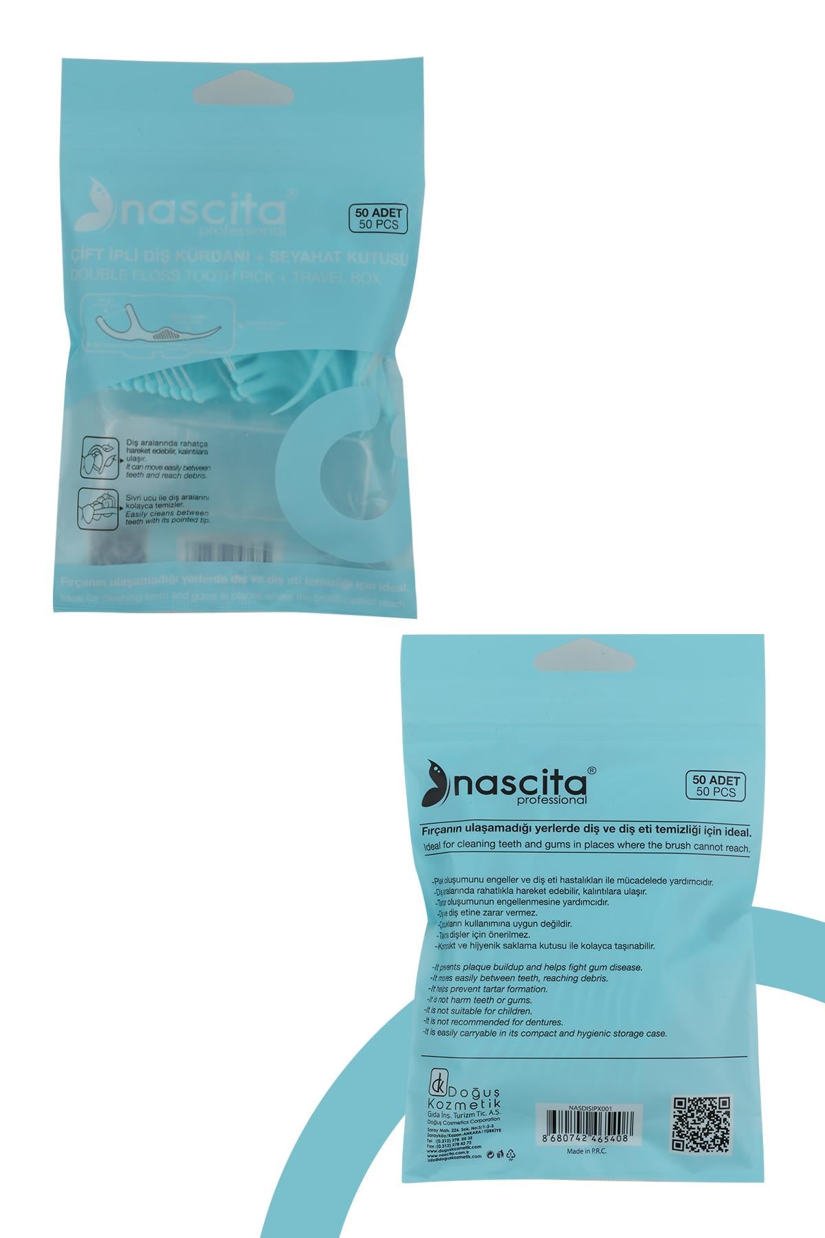 Nascita Çift İpli Diş Kürdanı + Seyahat Kutusu - 01