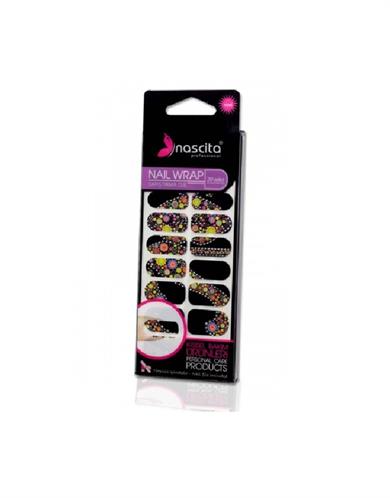 Nascita Çiçek Desenli Yapıştırma Oje 20li -03