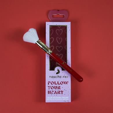 Nascita Love Kalp Allık ve Pudra Fırçası - 479