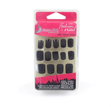 Nascita Mat-Parlak Siyah French Takma Tırnak 24lü - 103