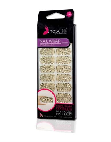 Nascita Metal-Kare Desenli Yapıştırma Oje 20li - 02