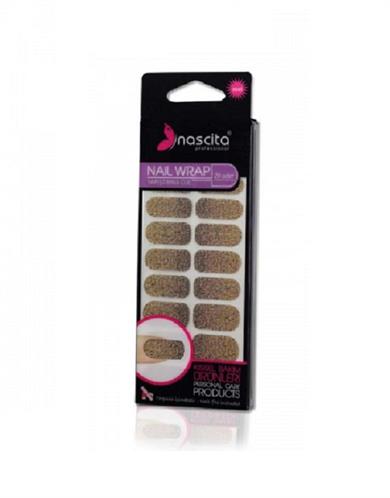 Nascita Siyah Beyaz Ombre Altın Nokta Yapıştırma Oje 20li -09