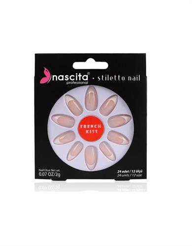 Nascita Stiletto Takma Tırnak French Nails - 22