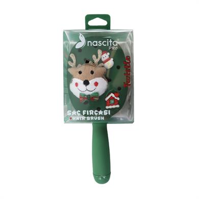 Nascita Twistlo Yılbaşı Temalı Saç Fırçası Yeşil - 76