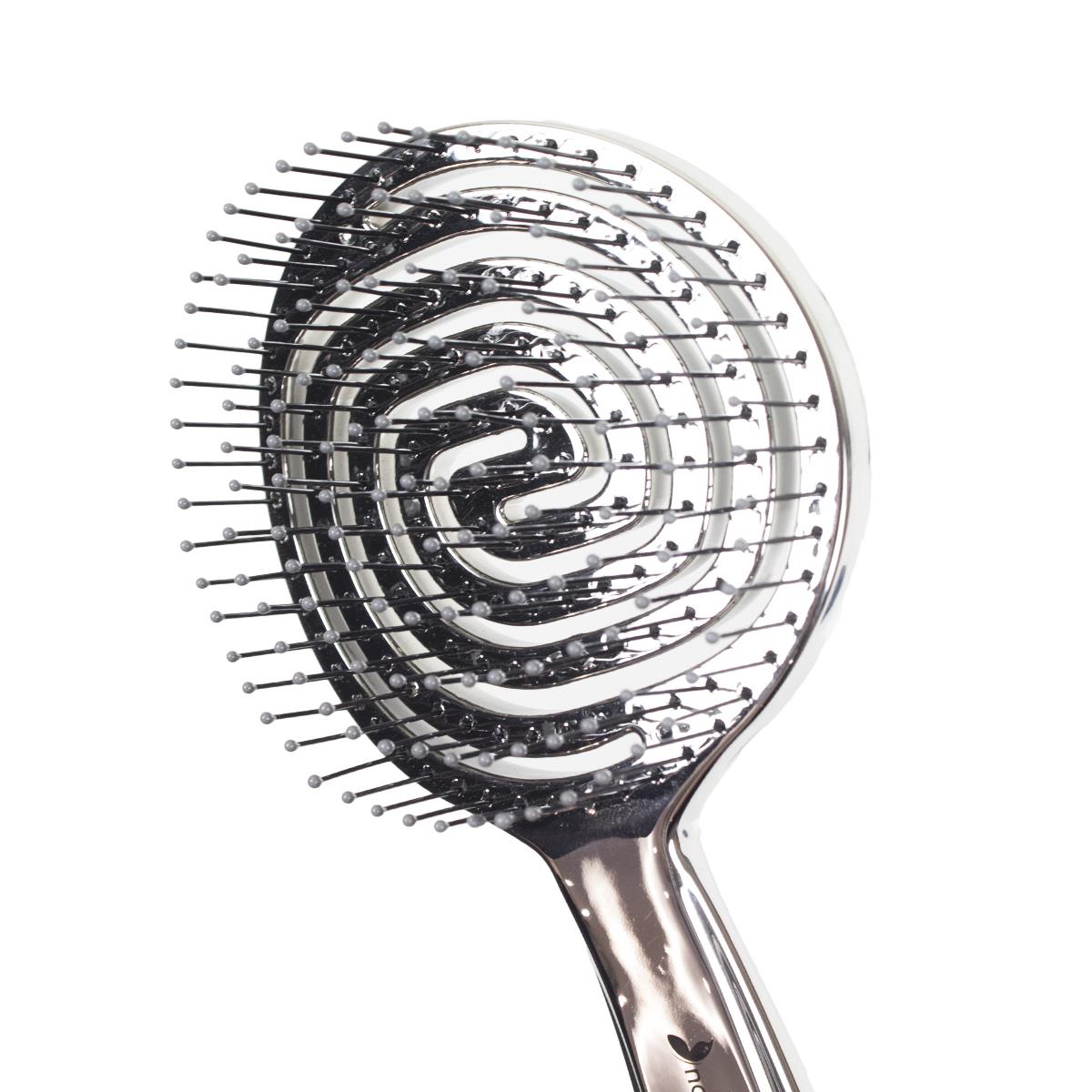 Nascita Pro 3D Flexi Kontrol Açma Tarama Saç Fırçası Gümüş - 35