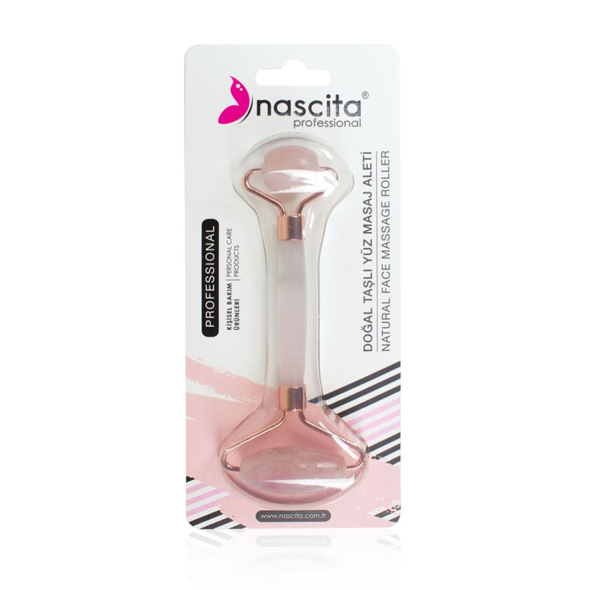 DOĞAL TAŞLI YÜZ MASAJ ALETİ ( Bronz )