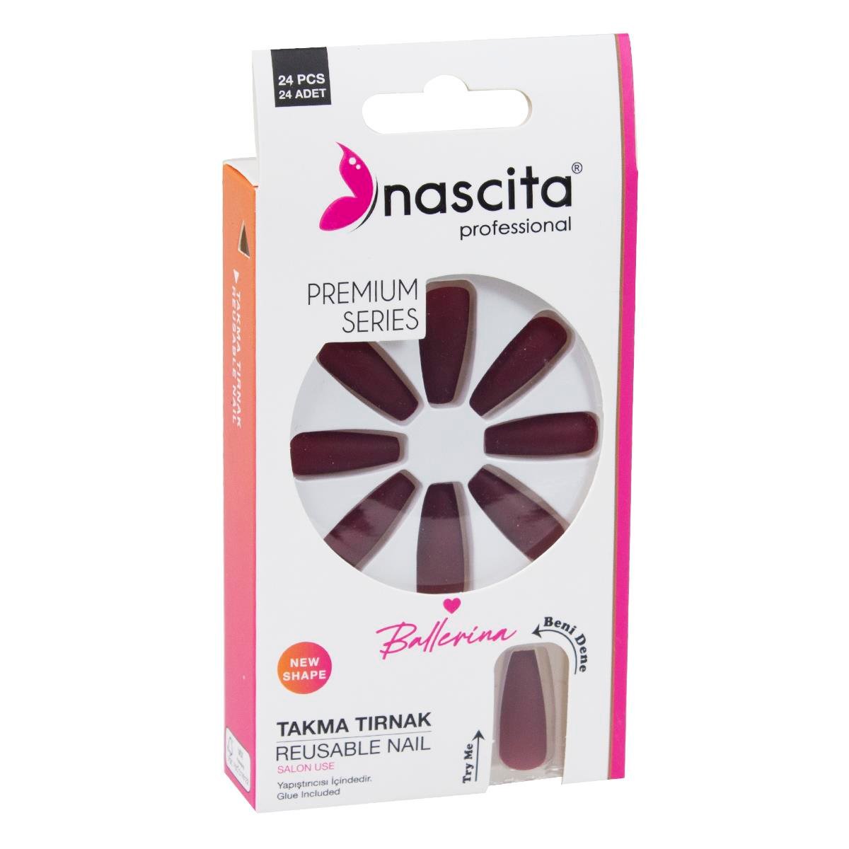 Nascita 24'lü Ballerina Renkli Takma Tırnak - 154