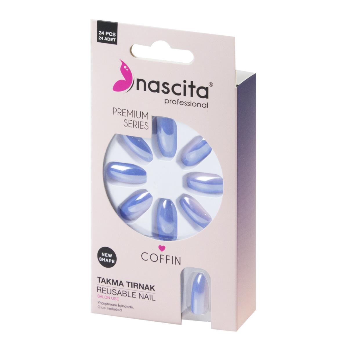 Nascita 24'lü Coffin Renkli Takma Tırnak - 183