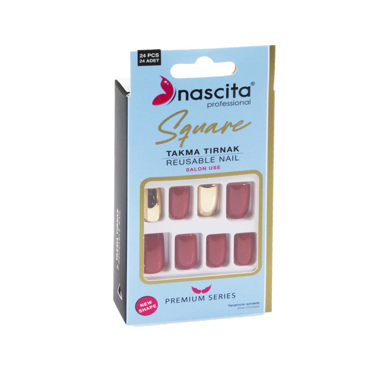 Nascita 24'lü Square Renkli Takma Tırnak - 160