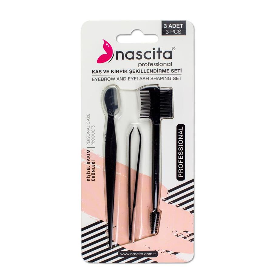 Nascita 3lü Set (Ustura,Cımbız,Çift Taraflı Kaş Fırçası) - 15