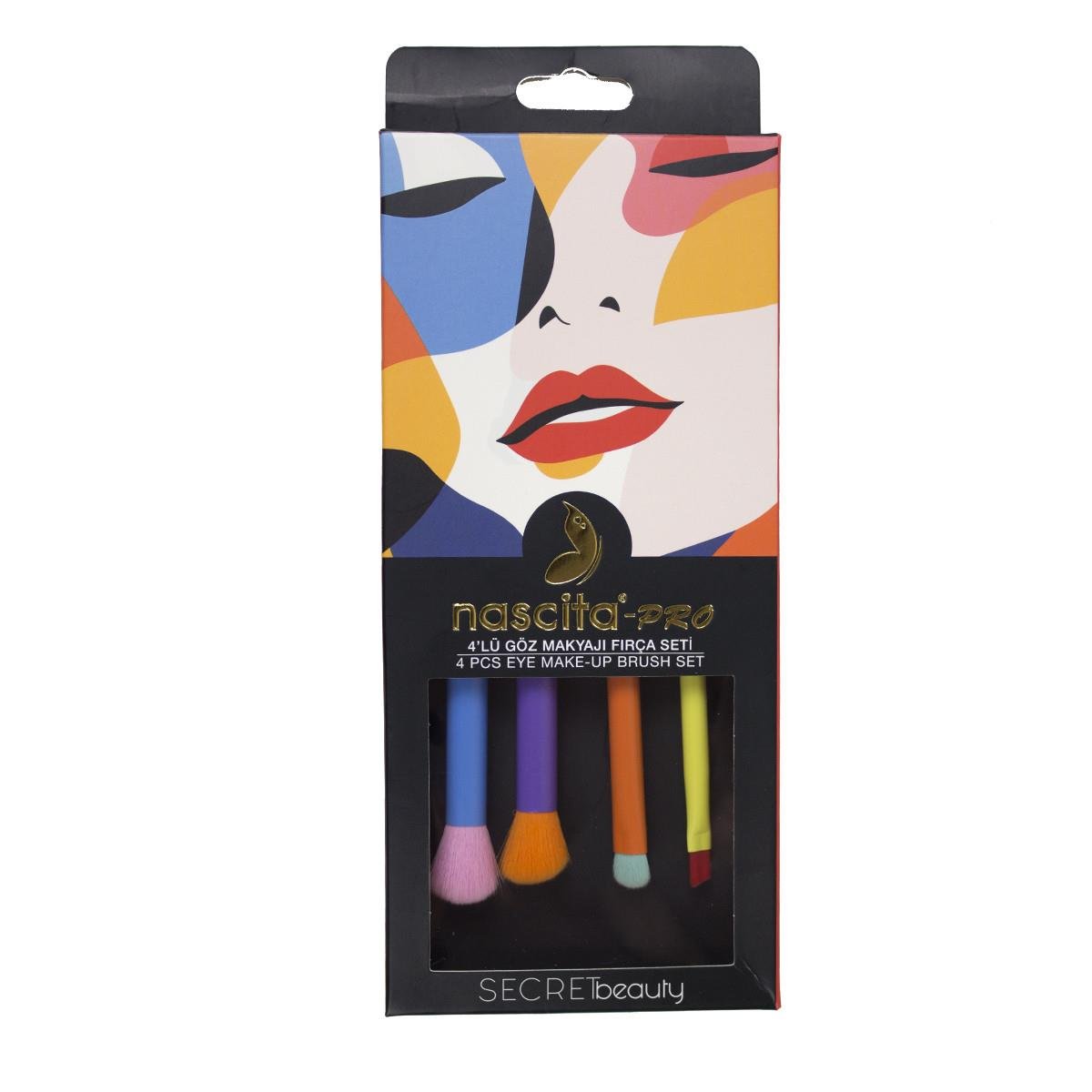 Nascita Secret Beauty 4 lü Göz Makyaj Fırça Seti