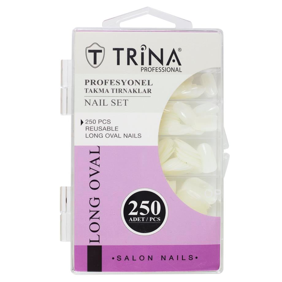 Trina 250‘li Kutulu Long Oval Takma Tırnak
