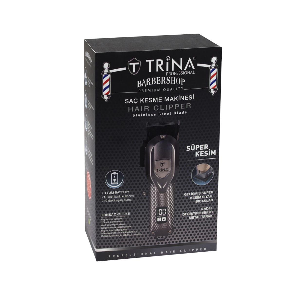 TRINA SAÇ VE ENSE KESME MAKINASI SILVER