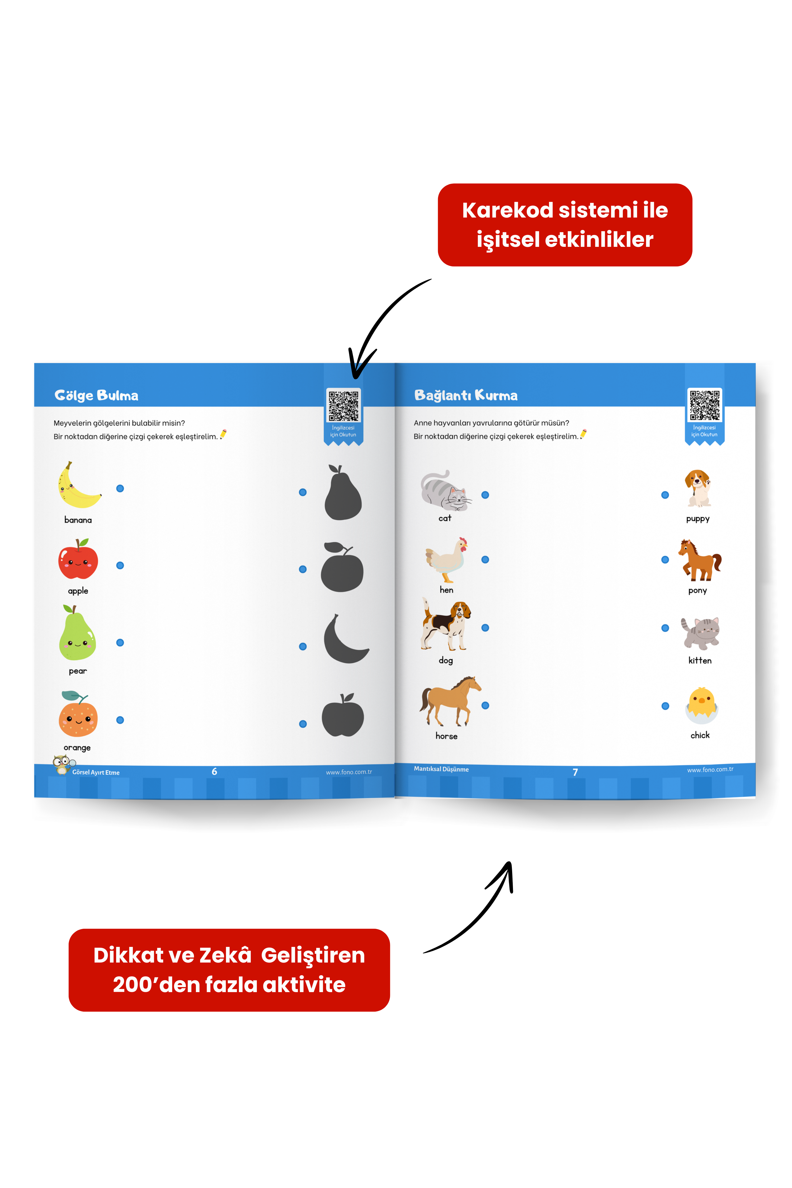3-6 Yaş Dikkat ve Zekâ Güçlendirme Etkinlikleri Seti