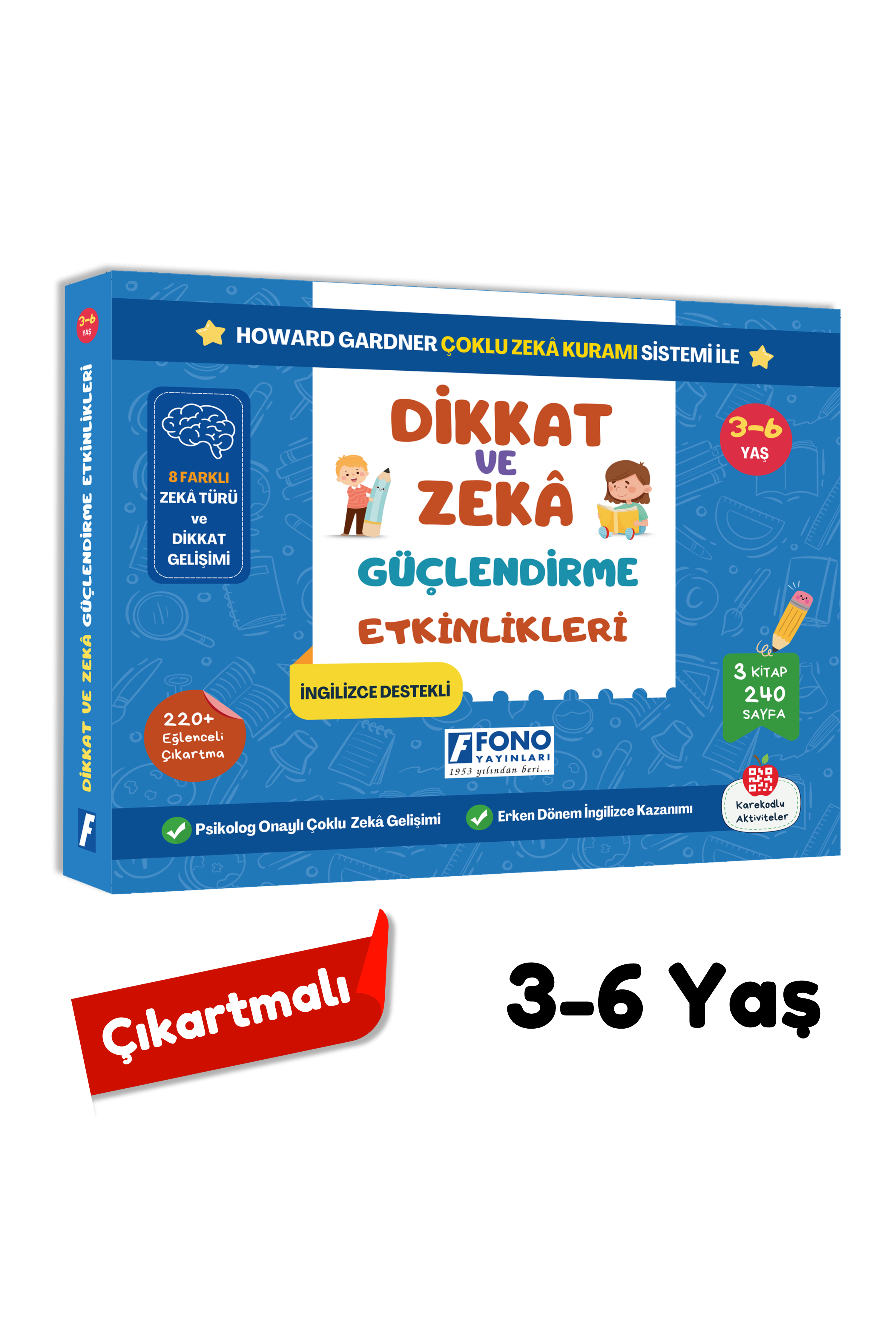 3-6 Yaş Dikkat ve Zekâ Güçlendirme Etkinlikleri Seti