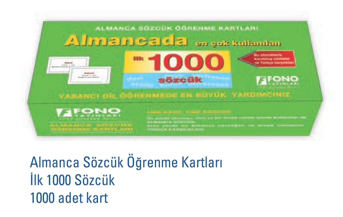 Almancada İlk 1000 Sözcük Kartları