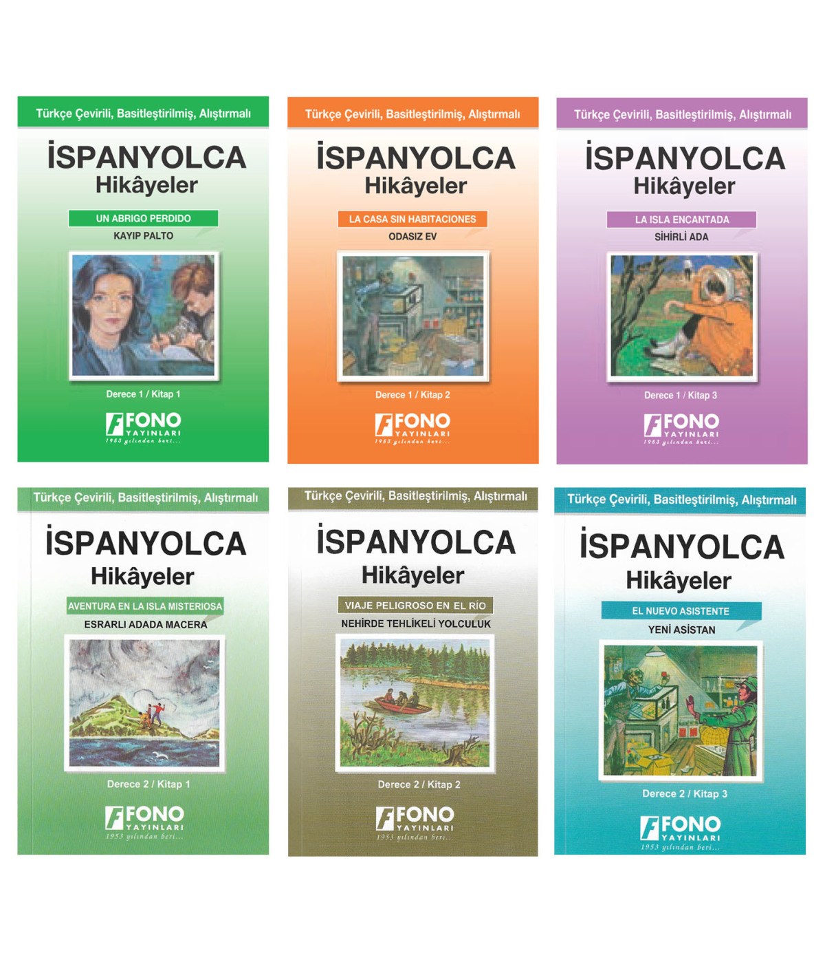 İspanyolca-Türkçe Hikayeler (6 Kitap Set) (derece 1-2)