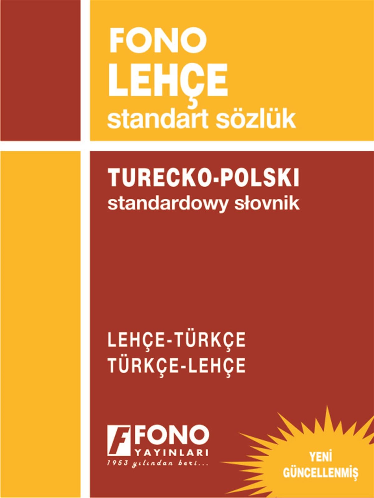 Lehçe Standart Sözlük Lehçe/Türkçe - Türkçe/Lehçe