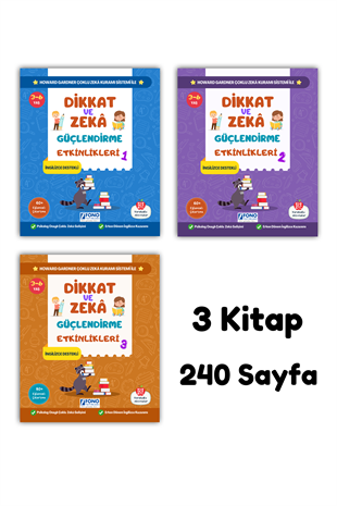 3-6 Yaş Dikkat ve Zekâ Güçlendirme Etkinlikleri Seti