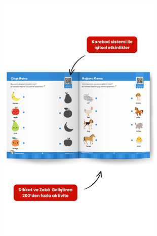 3-6 Yaş Dikkat ve Zekâ Güçlendirme Etkinlikleri Seti