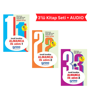 Fono Kendi Kendine Almanca Ilk Adım 1, 2, 3 (seslendirmeli)