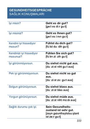 Sağlık Çalışanları İçin Almanca