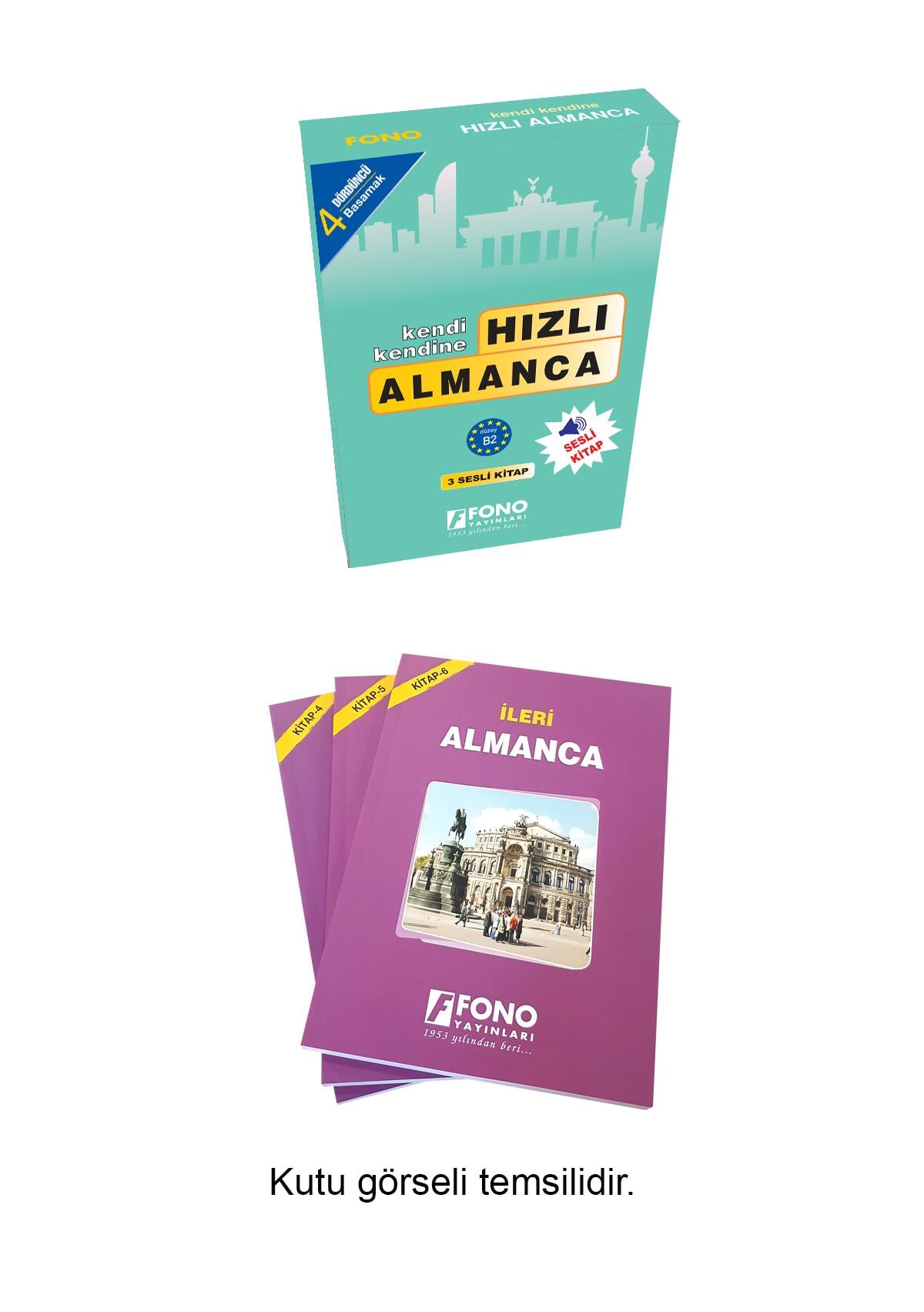 Hızlı Almanca 4. Basamak (3 Kitap) (Seslendirmeli)