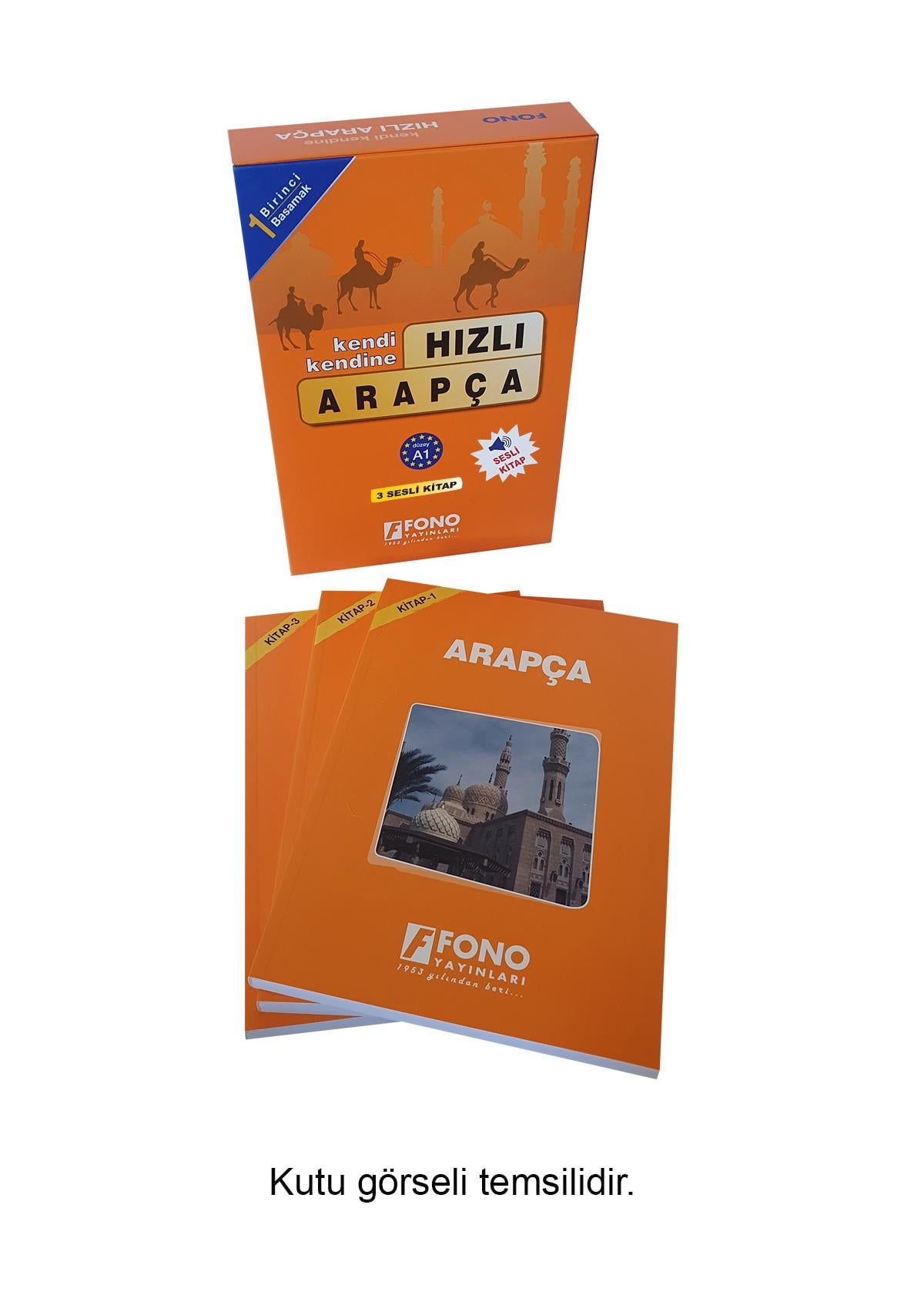 Hızlı Arapça 1. Basamak (3 Kitap) (Seslendirmeli)