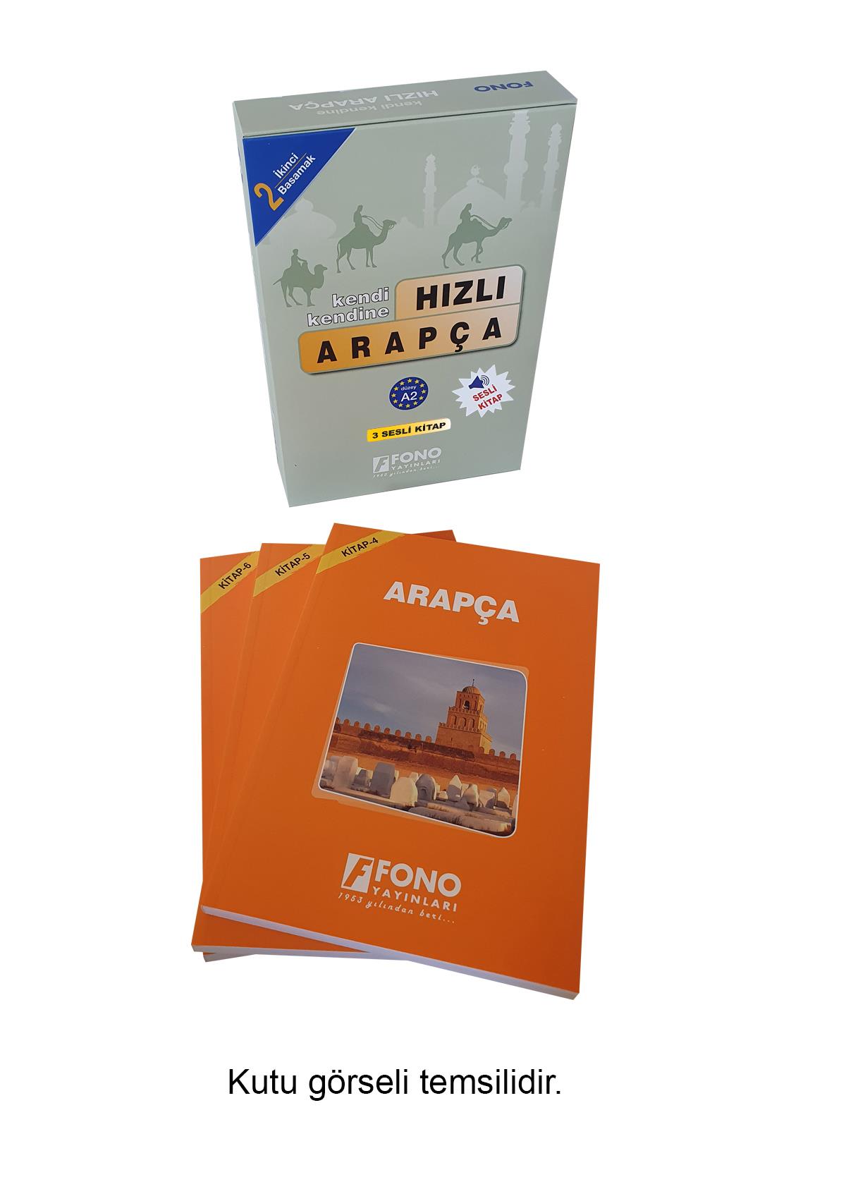Hızlı Arapça 2. Basamak (3 Kitap) (Seslendirmeli)