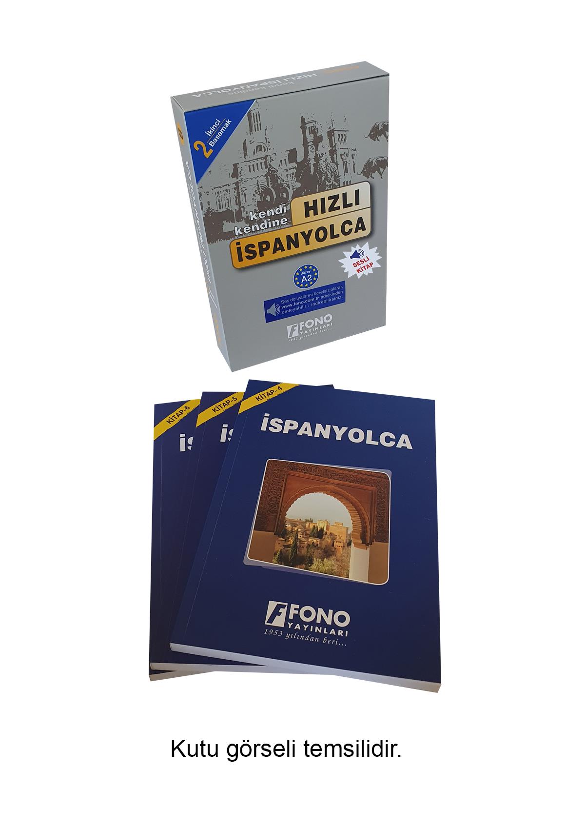 Hızlı İspanyolca 2. Basamak (3 Kitap) (Seslendirmeli)