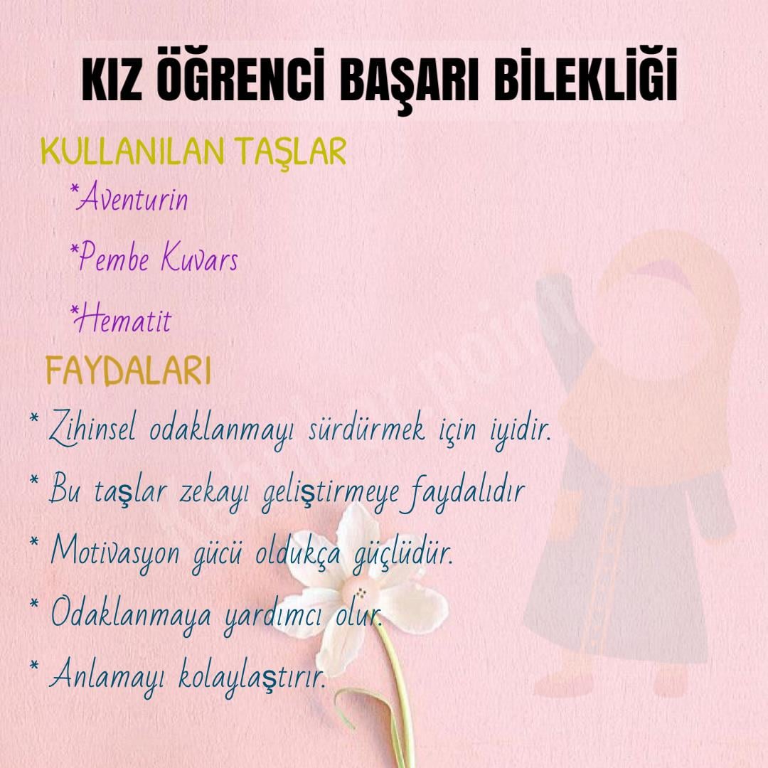 Kız Öğrenci Başarı Bileklik