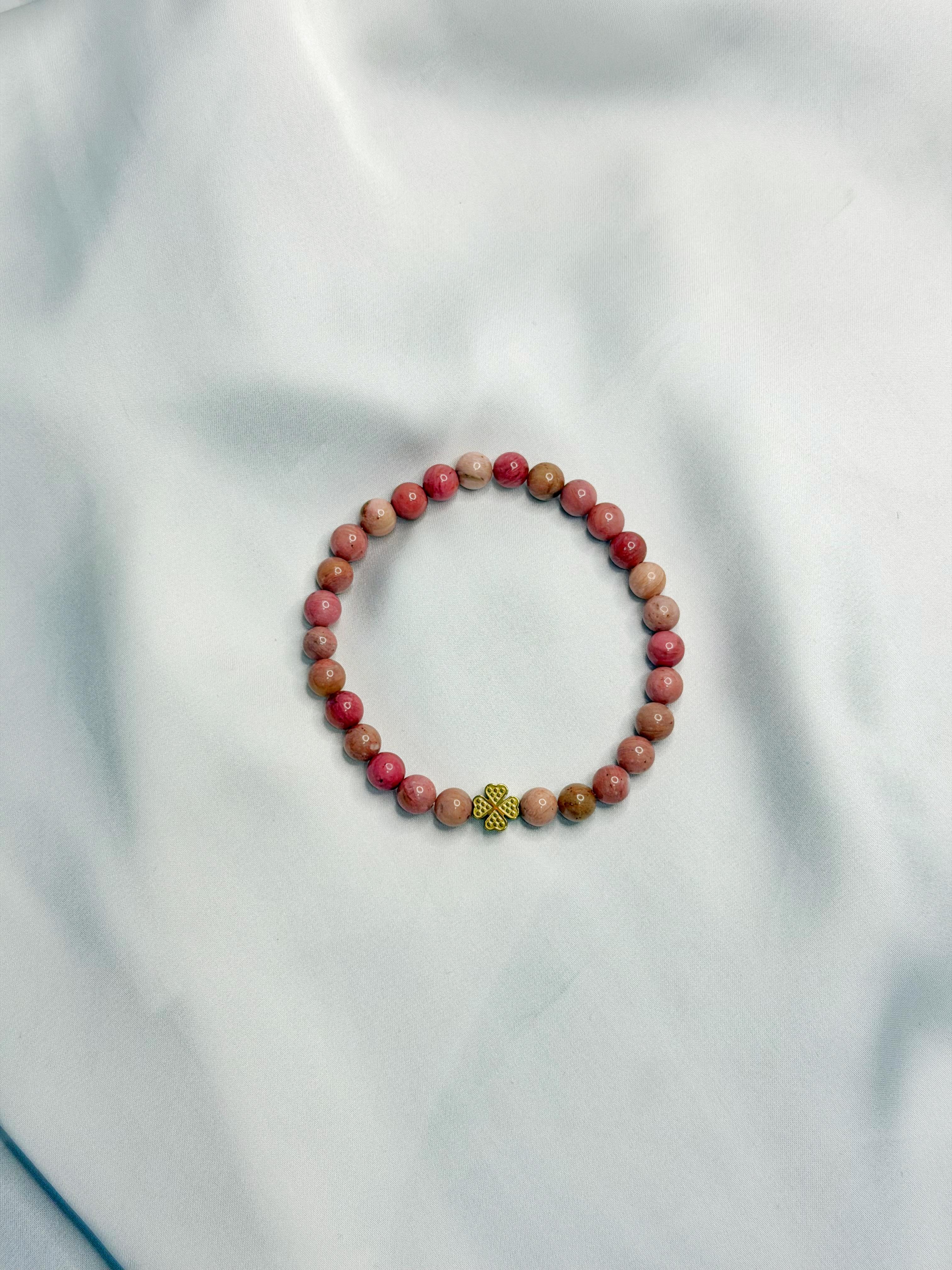 Pembe Ceyt Taşı Doğal Taş Bileklik