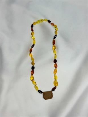 45 Cm Cevşenli Kehribar Kolye