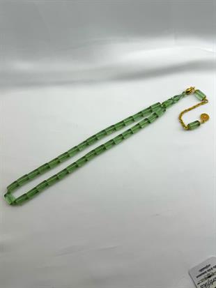Kesme Model Ateş Kehribar Tesbih KP55
