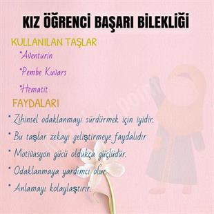 Kız Öğrenci Başarı Bileklik