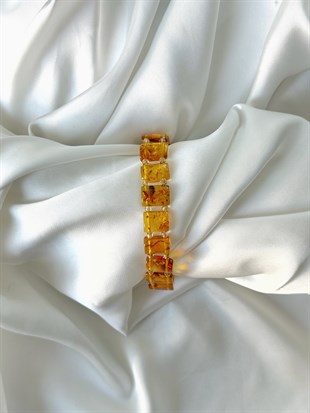 Rolex Model Kehribar Bileklik
