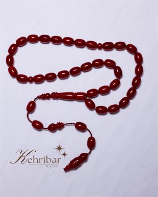 Sıkma Kehribar Tesbih Kö06