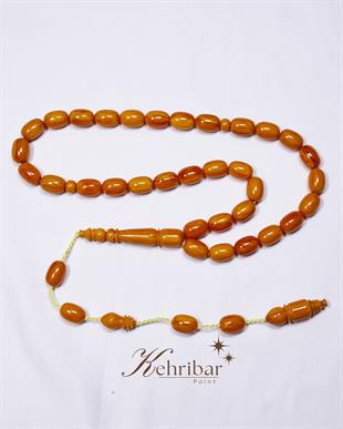 Sıkma Kehribar Tesbih Kö04