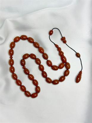 Sıkma Kehribar Tesbih Kö29