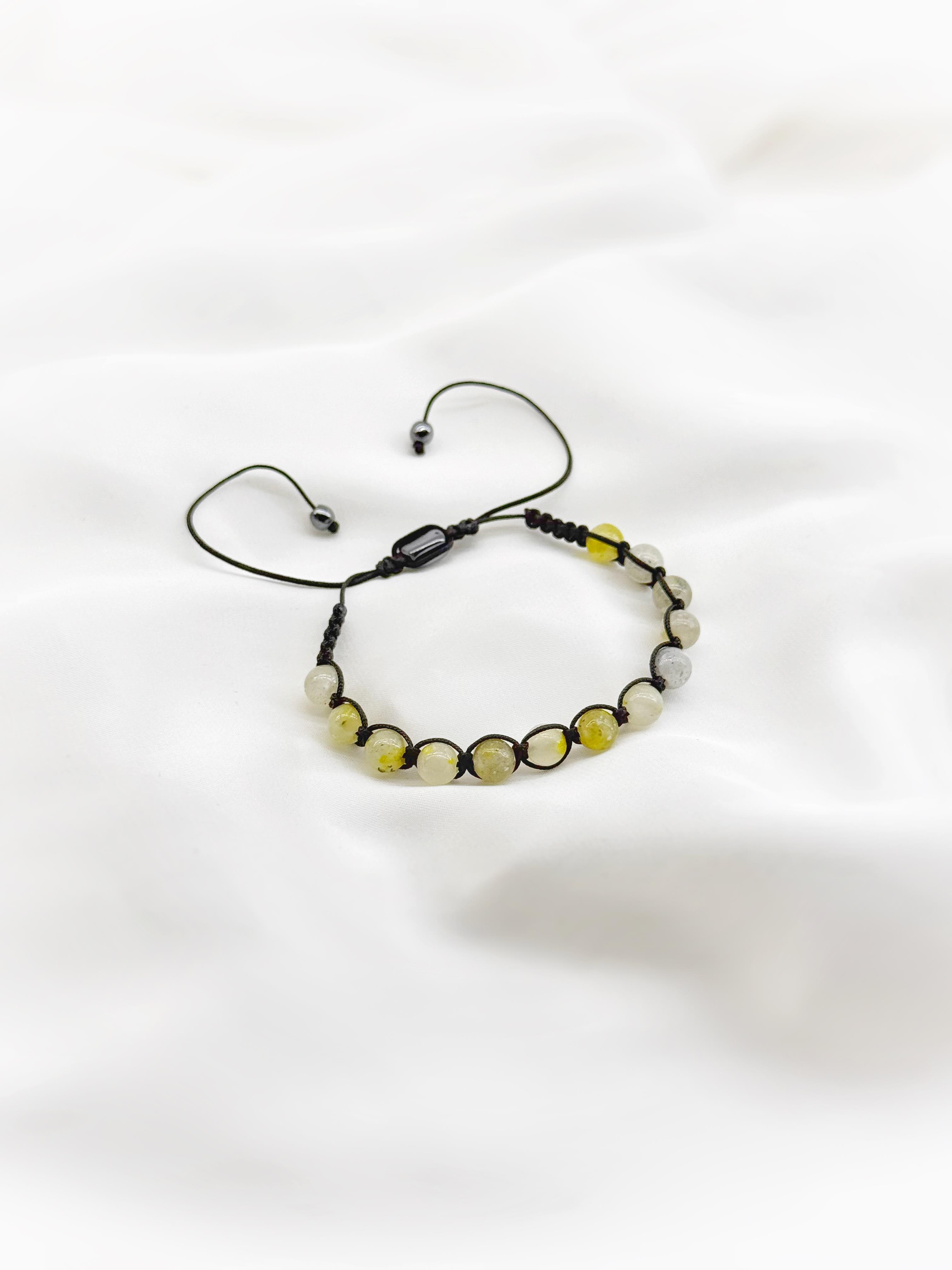 KehribarPointYeşim Taşı Makrome Doğaltaş Bileklik